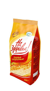 Кукурузные хлопья На здоровье глазированные с сахаром 350г
