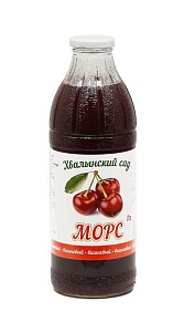 Морс Хвалынский сад Вишневый пастеризованный 1л