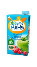Сок ФрутоНяня Яблоко и Шиповник осветленный 500мл