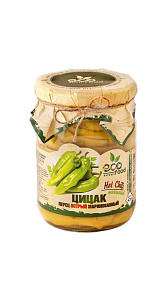 Перец EcoFood острый маринованный 520г