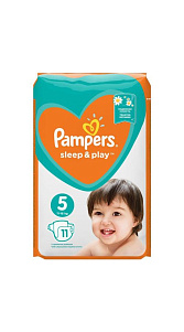 Подгузники Pampers Sleep and Play Ромашка №5 11-16кг 11шт