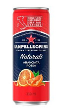 Газированный напиток Sanpellegrino Aranciata Rossa безалкогольный 330мл