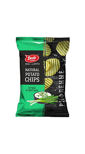 Чипсы картофельные Bruto Snacks Лучок сметана рифленые 70г