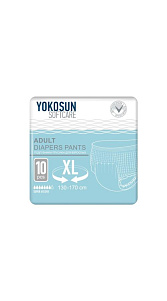 Подгузники-трусики YokoSun для взрослых р.XL 10шт