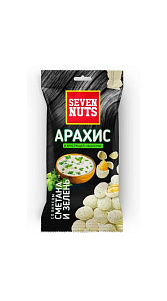Арахис Seven Nuts в хрустящей оболочке со вкусом Сметана и зелень 50г