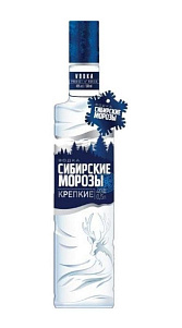 Водка Сибирские морозы Крепкие 40% 0.5л