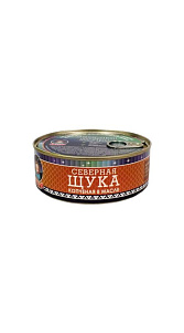Северная щука Ямалик копченая в масле 240г