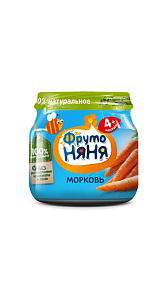 Пюре ФрутоНяня Морковь 4мес+ 80г