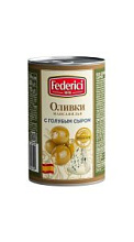 Оливки Federici мансанилья с голубым сыром 300г