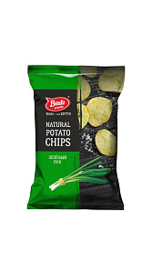 Чипсы картофельные Bruto Snacks Зеленый лук 70г