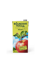 Сок Волжский посад яблоко 2л