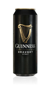 Пиво Guinness, Draught, тёмное пастеризованное с капсулой азотной смеси 0,44л.