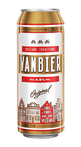 Пиво Vanbier Original светлое 4.5% 450мл