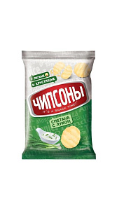 Чипсы Чипсоны Сметана с луком 40г
