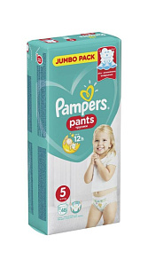 Подгузники-трусики Pampers Pants №5 12-17кг 48шт