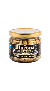 Шпроты Вкусные консервы Экстра в масле 270г