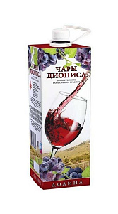 Вино Чары Диониса красное п/сл 9-11% 1л