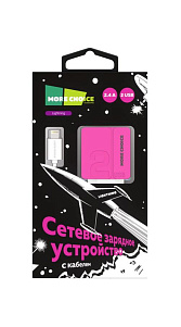 СЗУ More Choice 2USB 2.4A для Lightning 8-pin NC46i 1м 