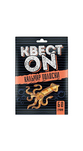 Кальмар КвестOn сушеный полоски 60г