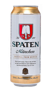 Пиво Spaten Munchen светлое 5.2%  0.5л 