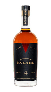 Коньяк Кубань четырехлетний, 40% 0,5л.