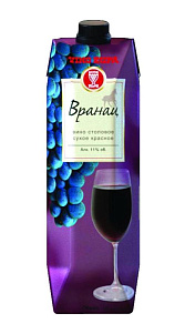 Вино Вранац  красное сух. 11% 1л