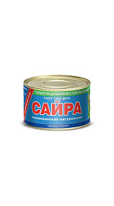 Сайра Примрыбснаб тихоокеанская натуральна 250г