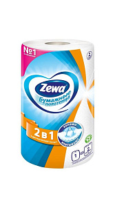 Полотенца бумажные Zewa 2в1 1 рулон