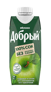 Сок Добрый Яблоко 330мл