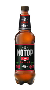 Пивной напиток Мотор плюс Вишня 6.9% 1.25л