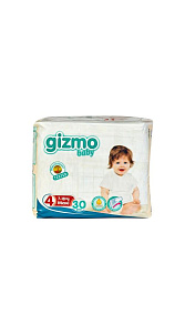 Подгузники Gizmo №4 7-18кг 30шт