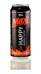 Напиток Maxx Happy exxtreme энергетичексий 0.5л