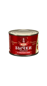 Бычки Маяк обжаренные в томатном соусе 240г