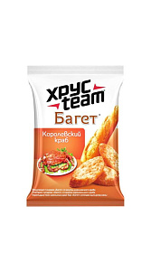 Сухарики Хрусteam Багет Королевский краб 60г