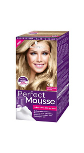 Краска-мусс для волос Perfect Mousse тон 910 Пепельный блонд 