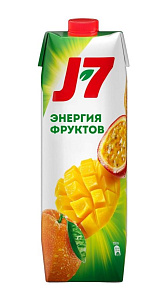 Нектар J7 Апельсин манго маракуйя 0.97л