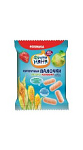 Кукурузные палочки ФрутоНяня Яблоко-Клубника 12мес+ 20г