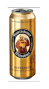 Пиво Franziskaner светлое 5% 0.5л
