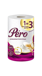 Полотенце бумажное Pero 1рулон 2 слоя 33м