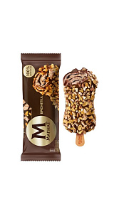 Мороженое сливочное Инмарко Магнат Брюнетка с грецким орехом в шоколадной глазури эскимо 74г