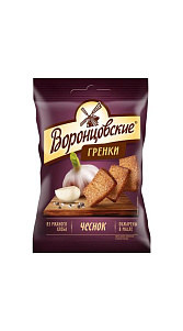 Гренки Воронцовские чеснок ржаные 60г