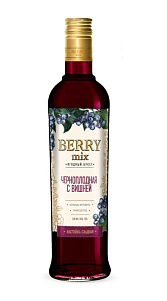 Настойка Berry mix, Черноплодная с вишней 18% 0.5л