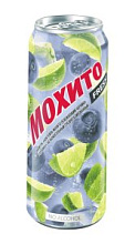 Напиток безалкогольный Мохито газированный освежающий Черника-голубика 450мл