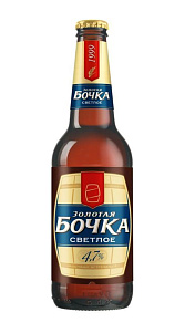 Пиво Золотая бочка светлое 4.7% 0.45л