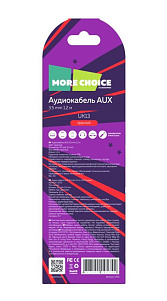 Аудиокабель More Choice AUX 3.5mm 1.0м UK13 