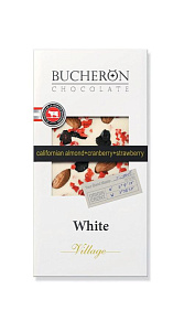 Шоколад Bucheron Белый миндаль+клюква+клубника 100г