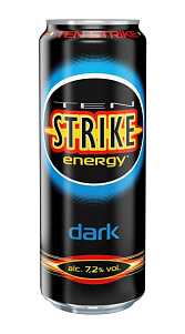 Напиток слабоалкогольный Ten Strike Energy dark ягодно-фруктовый 7.2% 450мл