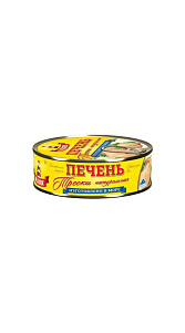 Печень трески Маяк натуральная 230г 