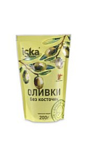 Оливки Iska зеленые без косточек 200г