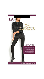 Колготки Glamour Velour 120 nero р. 5 